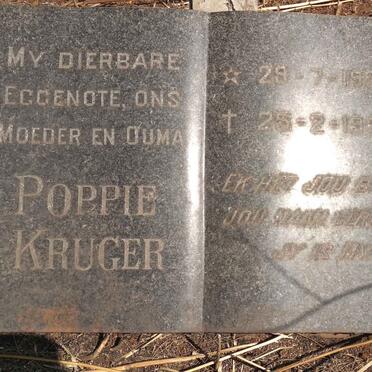 KRUGER Poppie 1933-1983