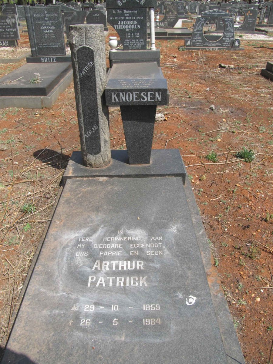 KNOESEN Arthur Patrick 1959-1984