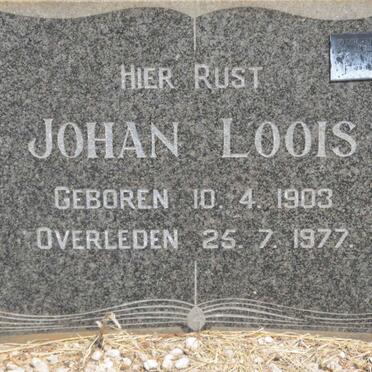 LOOIS Johan 1903-1977 &amp; Tienie Jentiena 1908-2000