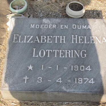 LOTTERING Coenraad W. 1907-1972 &amp; Elizabeth Helena 1904-1974