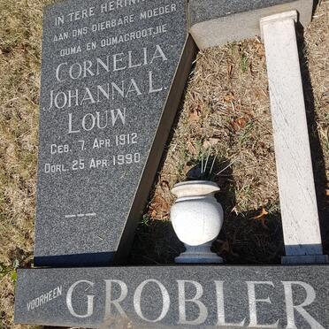 LOUW Cornelia Johanna L. voorheen GROBLER 1912-1990