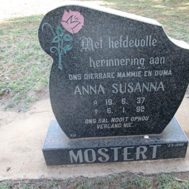 MOSTERT Anna Susanna 1937-1992