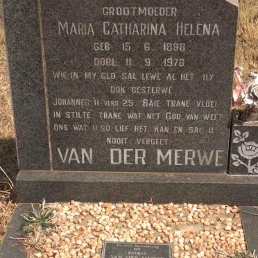 MERWE Maria Catharina Helena, van der 1898-1978 :: VAN DER MERWE Chris 1935-2011