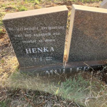 MULLER Henka 1943-1998
