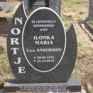 NORTJE Ilonka Maria nee ANDERSON 1976-2010