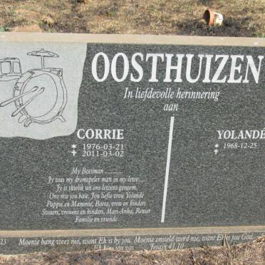 OOSTHUIZEN Corrie 1976-2011 & Yolande 1968- 
