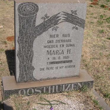 OOSTHUIZEN Maria H. 1921-