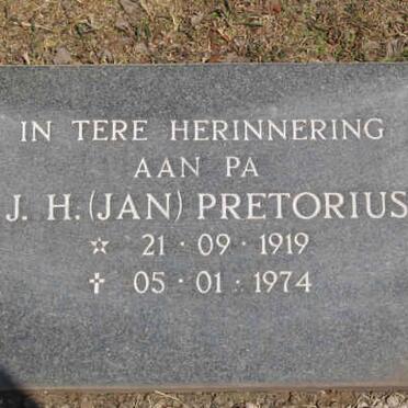 PRETORIUS J.H. 1919-1974 &amp; B.W. 1920-1984