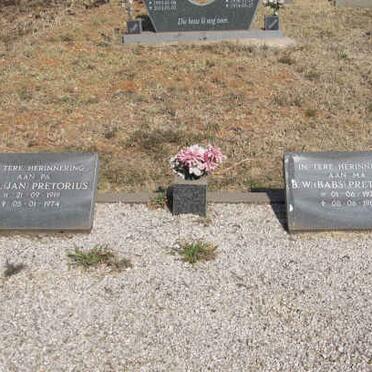 PRETORIUS J.H. 1919-1974 &amp; B.W. 1920-1984