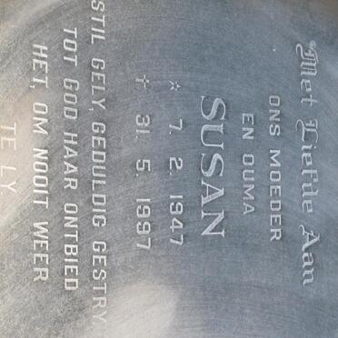 PRETORIUS Hendrie 1944-1996 &amp; Susan 1947-1997