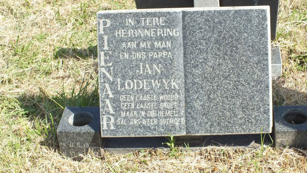PIENAAR Jan Lodewyk 1962-????
