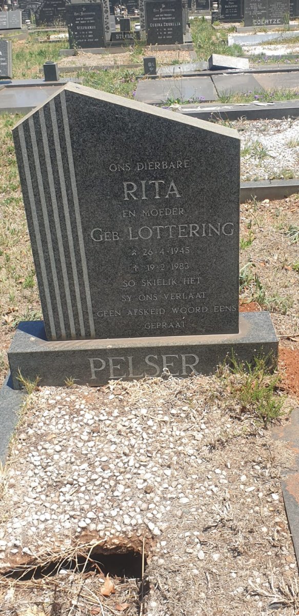 PELSER Rita nee LOTTERING 1945-1983