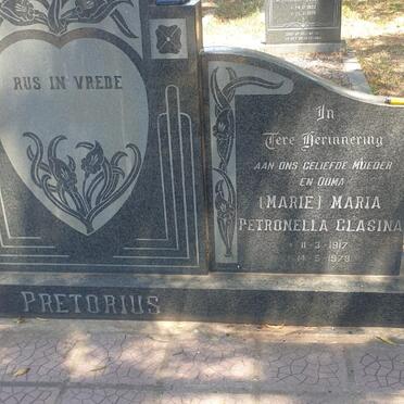 PRETORIUS Roelof Stephanus 1910-1977 &amp; Maria Petronella Clasina 1917-1978