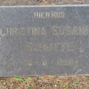 SCHUTTE Christina Susanna 1956-1956