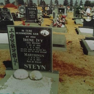STEYN Irene Ivy nee WILKEN 1921-1997