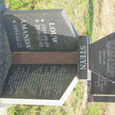 STEYN Louw 1951-2008 &amp; Amanda 1954-