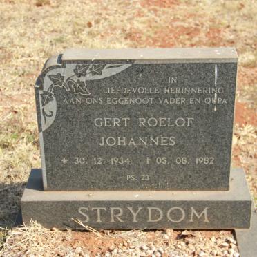 STRYDOM Gert Roelof Johannes 1934-1982