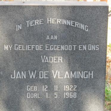 VLAMINGH Jan W., de 1922-1968