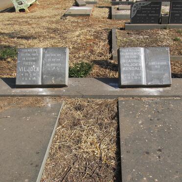 VILJOEN Fredrik 1932-1981 &amp; Beatrice KENDALL 1933-2013