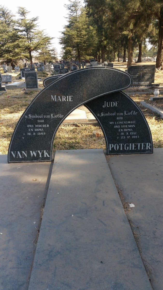 WYK Marie, van 1949- :: POTGIETER Jude 1951-1997