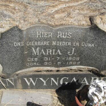 WYNGAARDT Maria J., van 1909-1962 :: STEINMANN Lucia Christina 1933-2009