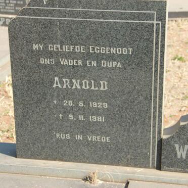 WOEST Arnold 1929-1981 &amp; Raai 1930-1987