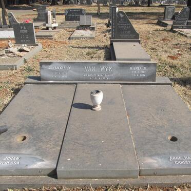 WYK Johannes W., van 1924-1982 &amp; Maria M. 1922-2004