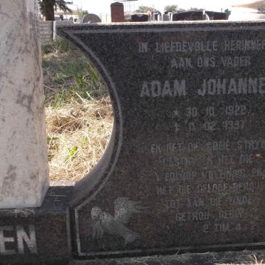 WILKEN Adam Johannes 1922-1997 &amp; Susanna Margaretha 1923-1997