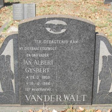 WALT Jan Albert Gysbert, van der 1909-1966