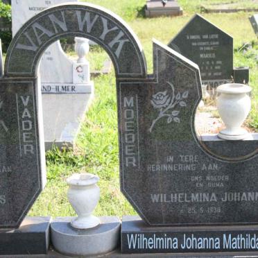 WYK Wilhelmina Johanna Mathilda, van nee BREEDT 1938-