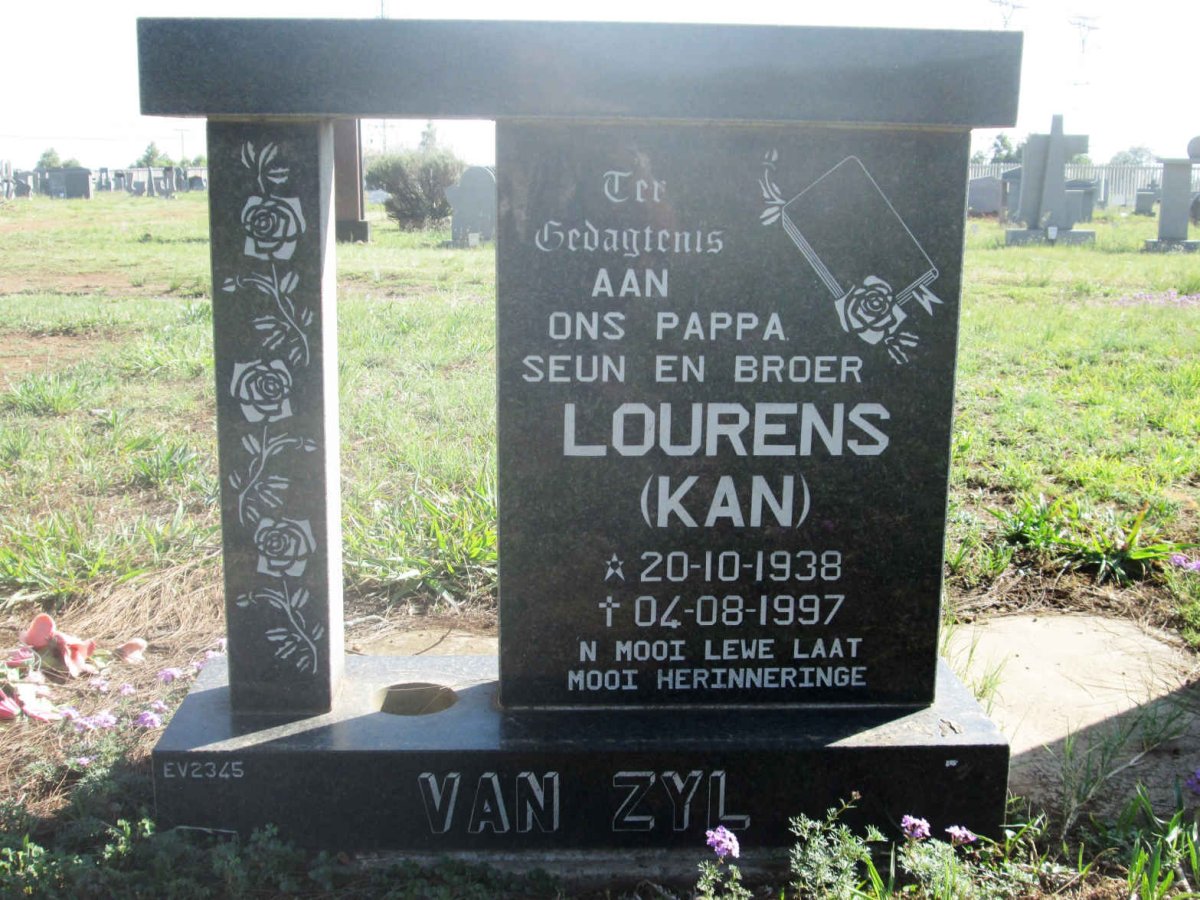 ZYL Lourens, van 1938-1997