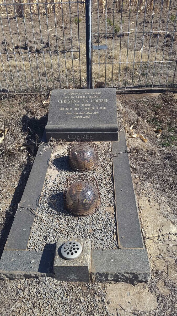 COETZEE Christina J.S. nee CRONJE 1895-1956