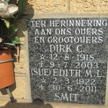 SMIT Dirk C. 1918-2003 &amp; Edith M.L. 1922-2011