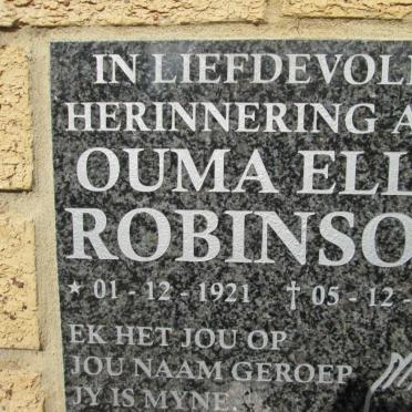 ROBINSON Ella 1921-2015