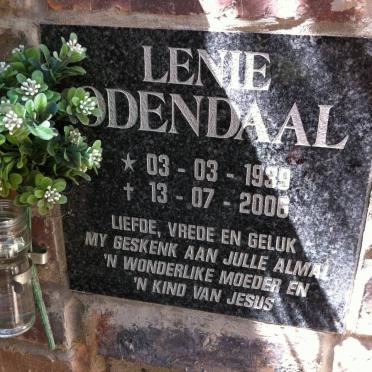 ODENDAAL Lenie 1939-2006