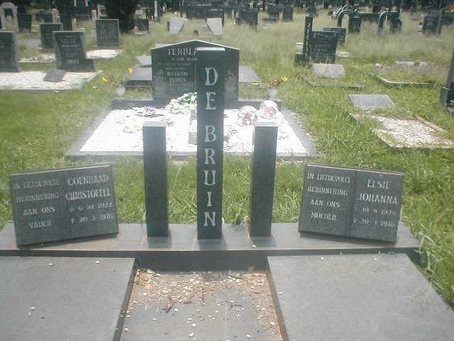 BRUIN Coenraad Christoffel, de 1922-1976 & Elsie Johanna 1929-1976