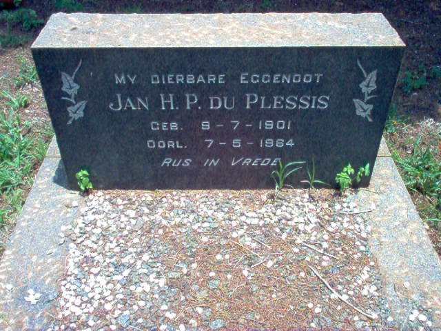 PLESSIS Jan H.P., du 1901-1964