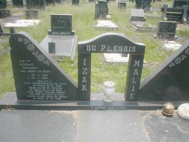 PLESSIS Izak, du 1914-1981 & Malie