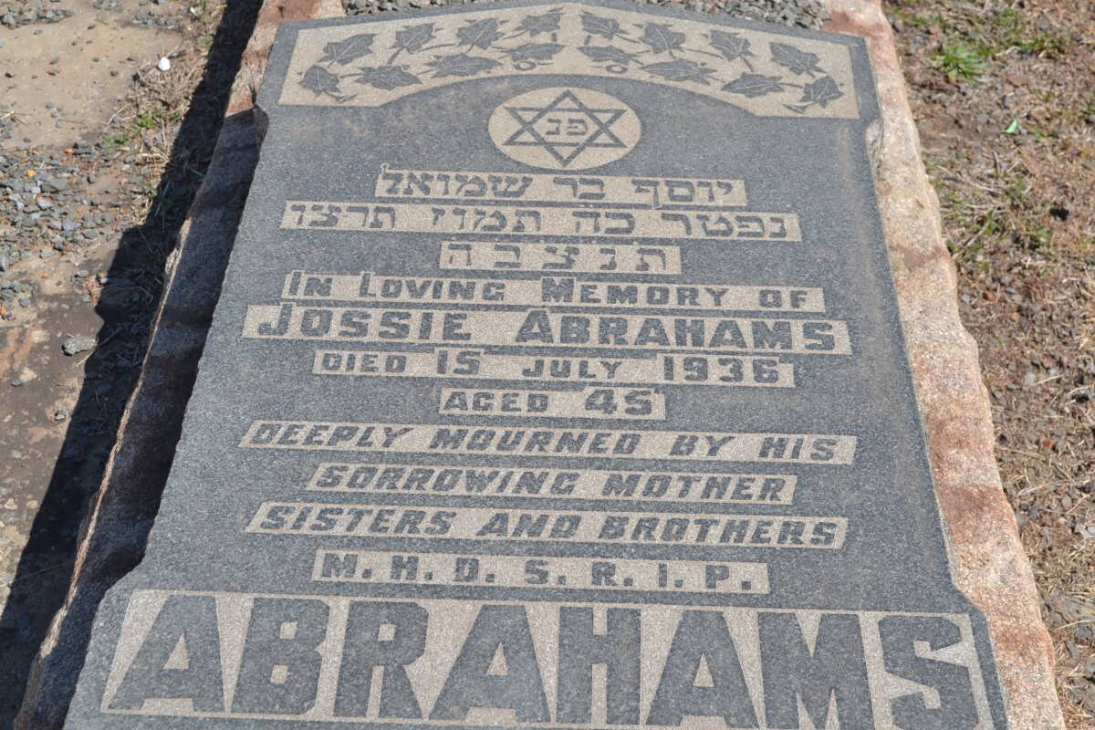 ABRAHAMS Jossie -1936