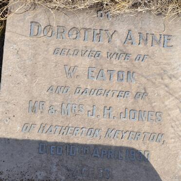 EATON Dorothy Anne nee JONES -1930