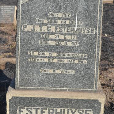 ESTERHUYSE P.J.T.C. 1917-1940
