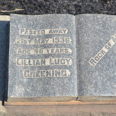 GREENING Lillian Lucy -1936