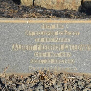 GALLOWAY Albert Fredrick 1897-1940