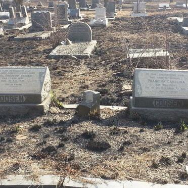 GOOSEN Carel Frederik 1875-1946 &amp; Francina Carolina ROSSOUW 1879-1960