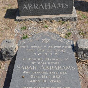 ABRAHAMS Sarah -1952