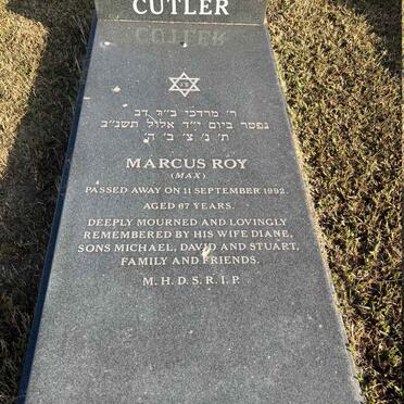 CUTLER Marcus Roy -1992
