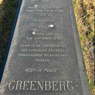 GREENBERG Anna -1978