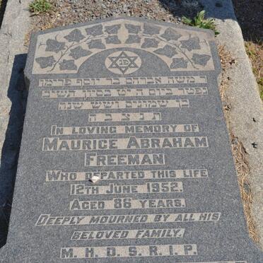 FREEMAN Maurice Abraham -1952