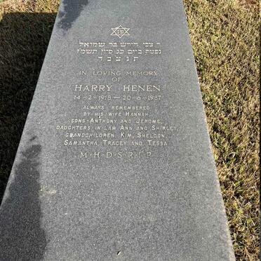 HENEN Harry 1918-1987