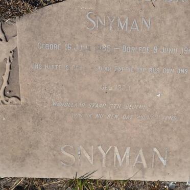 SNYMAN Hermanus H? 18?9-1943